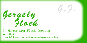 gergely flock business card